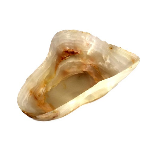 Raw Edge Natural Onyx Bowl - Large- Cream/Ivory/Tan-2