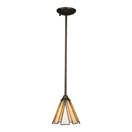 FULTON 1-LIGHT PENDANT in ANTIQUE BRZONE ELK Lighting | Pendant Lamps | Modishstore