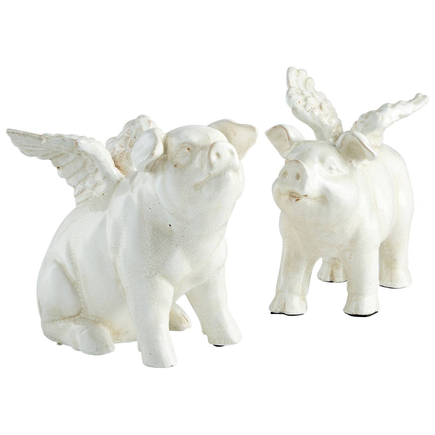 Oink Angel Standing Sculptures By Cyan Design | Cyan Design | Modishstore - 2