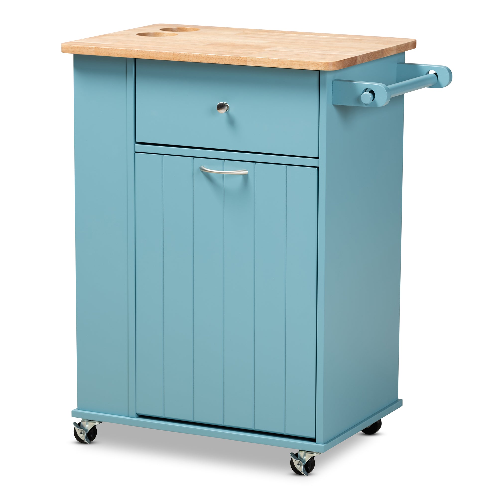 Baxton Studio Liona Modern and Contemporary Sky Blue Finished Wood