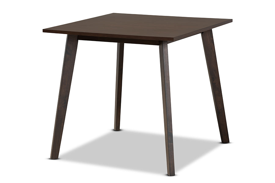 Baxton Studio Britte Mid Century Modern Dark Oak Brown Finished