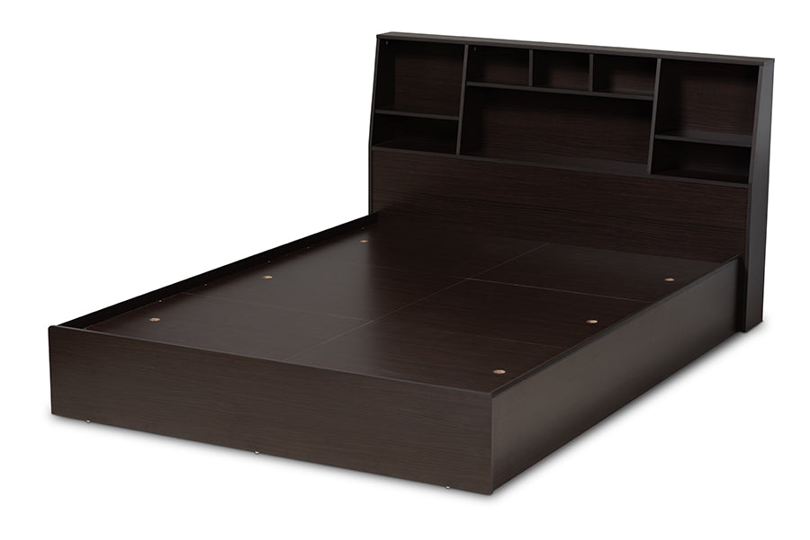 Baxton Studio Geoffrey Modern And Contemporary Dark Brown Finished Wood ...