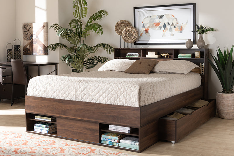 Baxton Studio Tristan Modern and Contemporary Walnut Brown