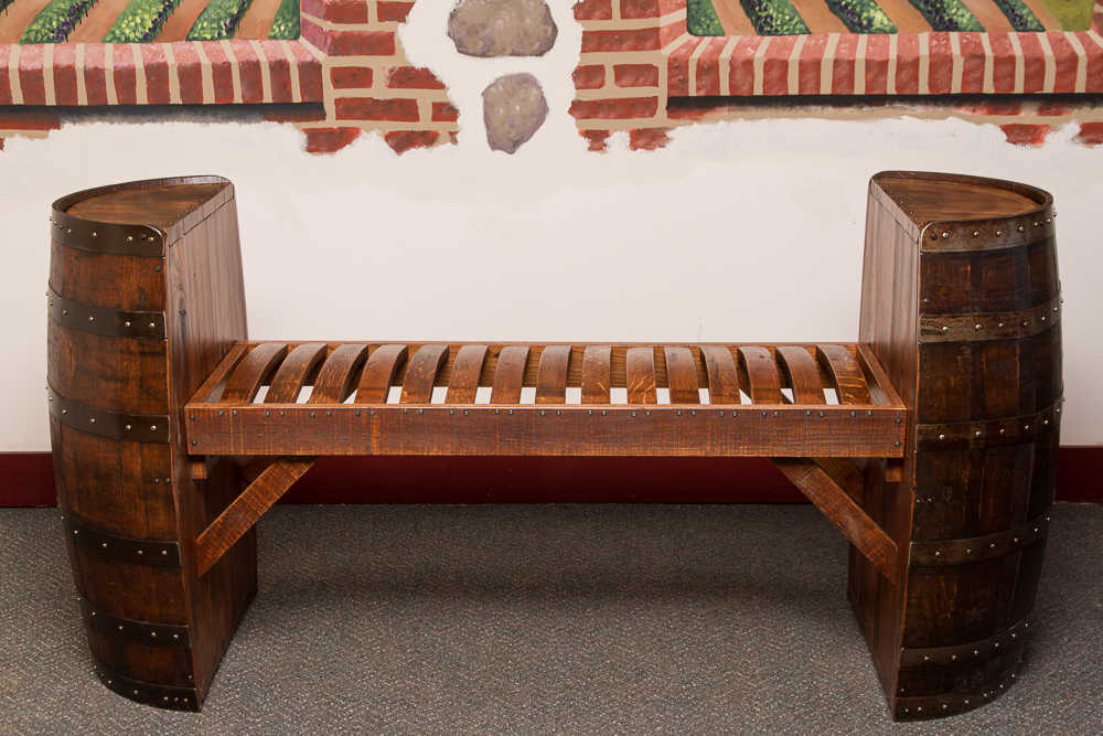 Napa East Sonoma Barrel Bench | Benches | Modishstore - 3