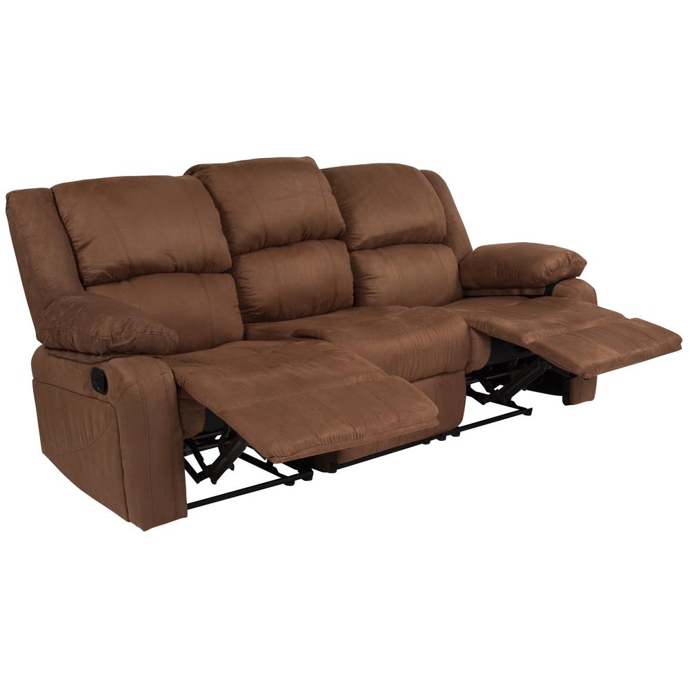 Microsuede discount reclining couch