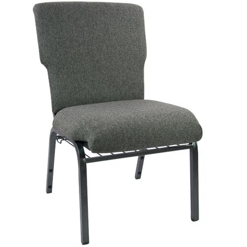 Advantage Charcoal Gray Discount Church Chair - 21 In. Wide By Flash Furniture | Side Chairs | Modishstore - 1