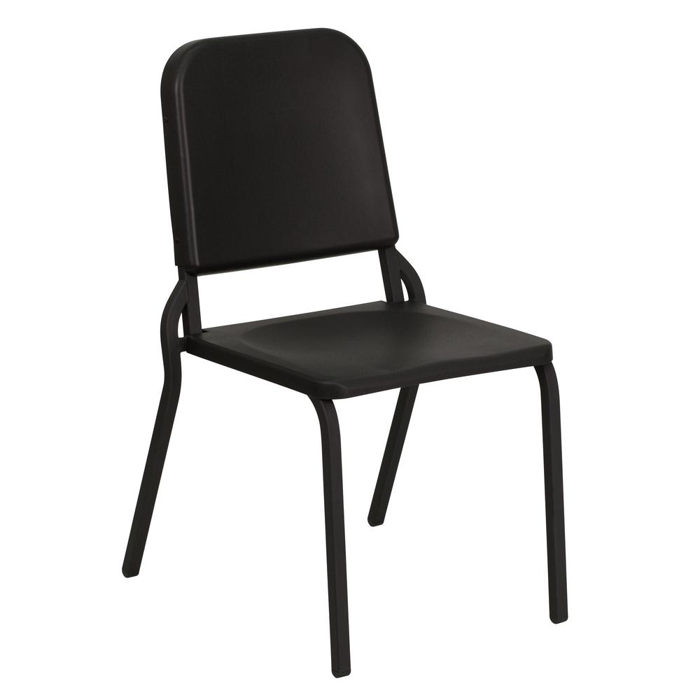 Hercules Series Black High Density Stackable Melody Band/Music Chair By Flash Furniture | Side Chairs | Modishstore - 1