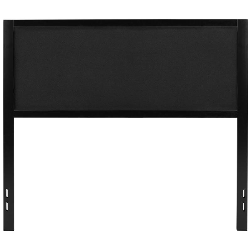 Melbourne Metal Upholstered Full Size Headboard In Black Fabric By Flash Furniture | Headboards | Modishstore - 1