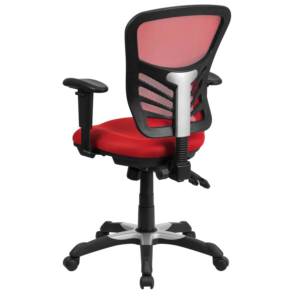 Executive Office Chair Computer Desk Chair with Padded Armrests, Ergonomic Chair Mid Back Lumbar Support and Adjustable Height & Tilt Angle Home Offic