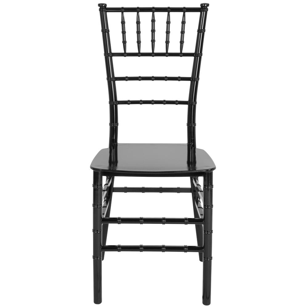 Hercules Series Black Resin Stacking Chiavari Chair By Flash Furniture | Side Chairs | Modishstore - 4