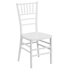 Hercules Premium Series White Resin Stacking Chiavari Chair By Flash Furniture