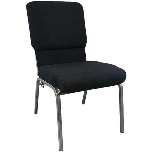 Advantage Black Church Chairs 18.5 In. Wide By Flash Furniture | Side Chairs | Modishstore - 1