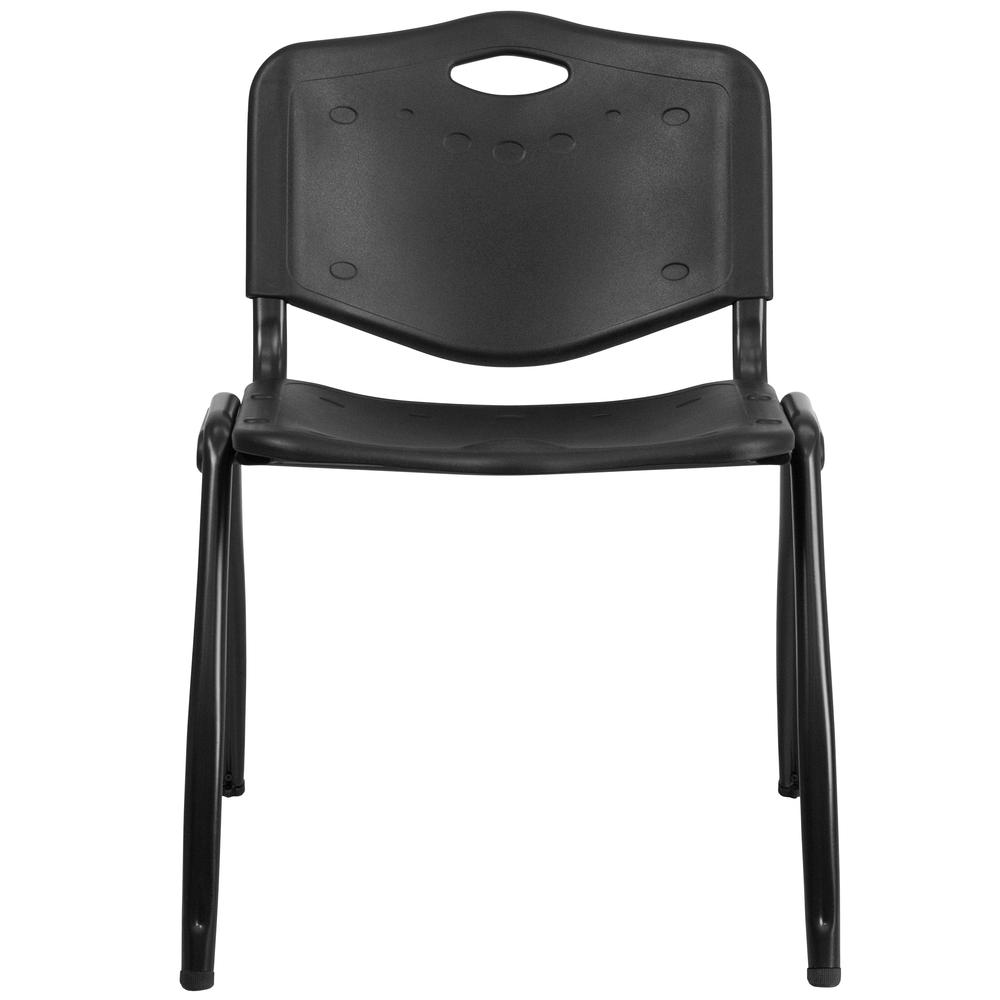 Hercules Series 880 Lb. Capacity Black Plastic Stack Chair By Flash Furniture | Side Chairs | Modishstore - 4