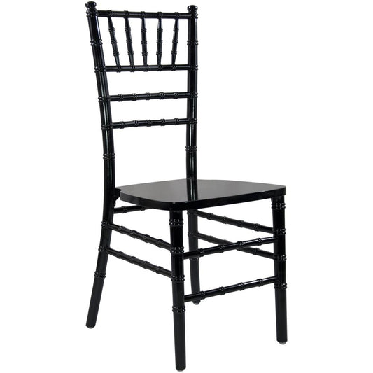 Advantage Black Wood Chiavari Chair By Flash Furniture | Side Chairs | Modishstore - 1