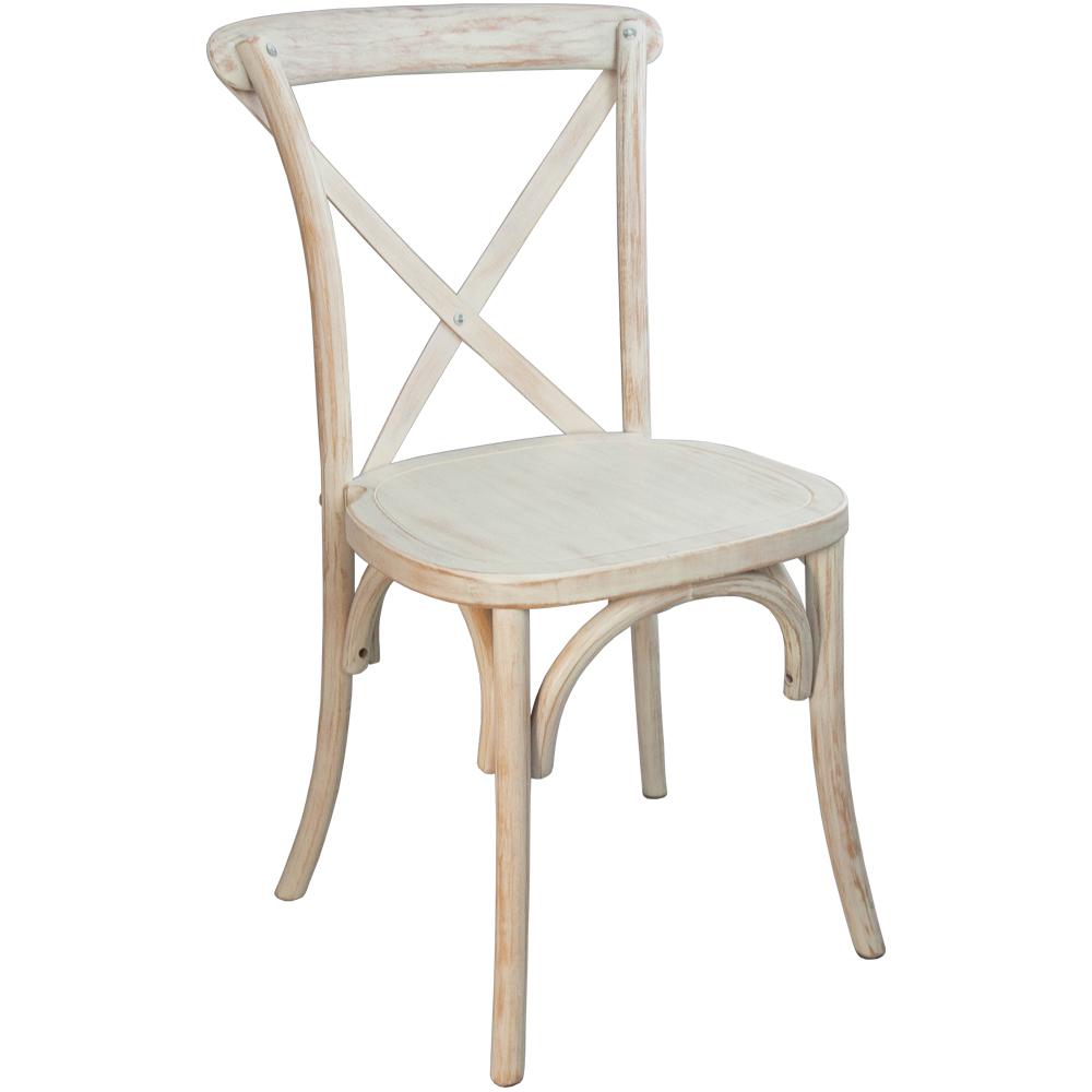 Advantage Lime Wash X-Back Chair By Flash Furniture | Dining Chairs | Modishstore - 1