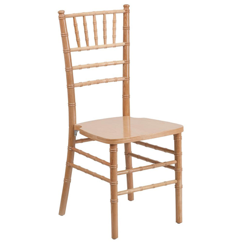 Hercules Series Natural Wood Chiavari Chair By Flash Furniture | Dining Chairs | Modishstore - 1