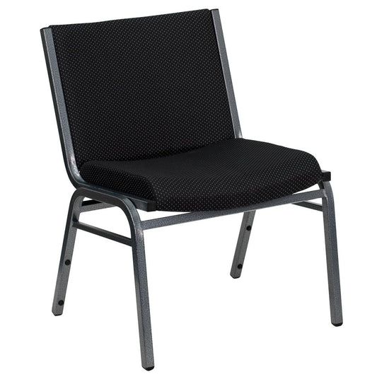 Hercules Series Big & Tall 1000 Lb. Rated Black Fabric Stack Chair By Flash Furniture | Side Chairs | Modishstore - 1