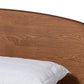 Baxton Studio Keagan Mid-Century Modern Transitional Walnut Brown Finished Wood Full Size Platform Bed | Beds | Modishstore - 5
