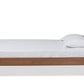 Baxton Studio Ryo Mid-Century Modern Transitional Walnut Brown Finished Wood Twin Size Platform Bed | Beds | Modishstore - 3