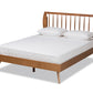 Baxton Studio Emiko Modern and Contemporary Walnut Brown Finished Wood Full Size Platform Bed | Beds | Modishstore - 3