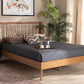 Baxton Studio Emiko Modern and Contemporary Walnut Brown Finished Wood Full Size Platform Bed | Beds | Modishstore