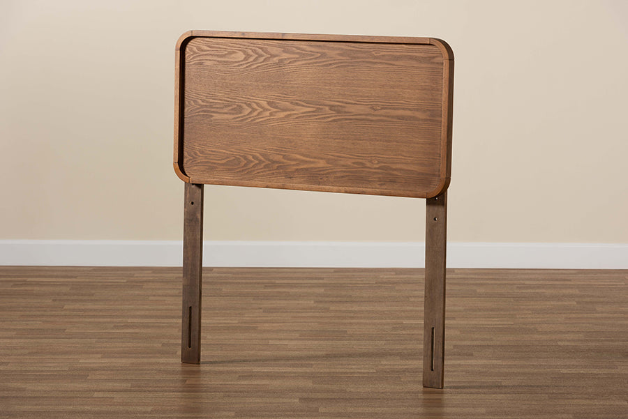 Baxton Studio Mailene Mid Century Modern Walnut Brown Finished