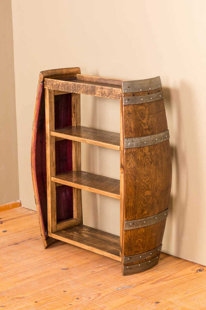 Half outlet barrel shelf