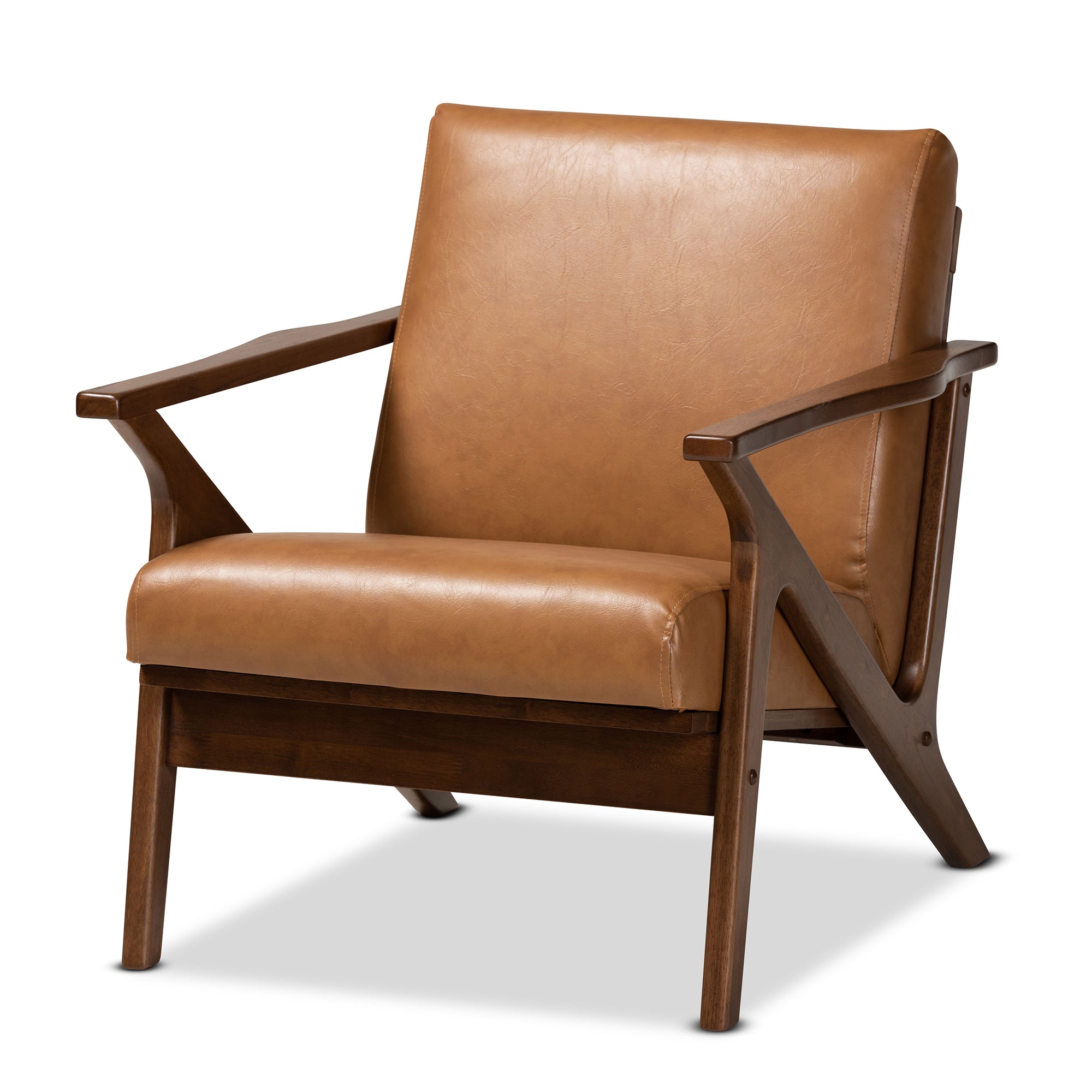 Baxton Studio Bianca Mid-Century Modern Walnut Brown Finished Wood And ...