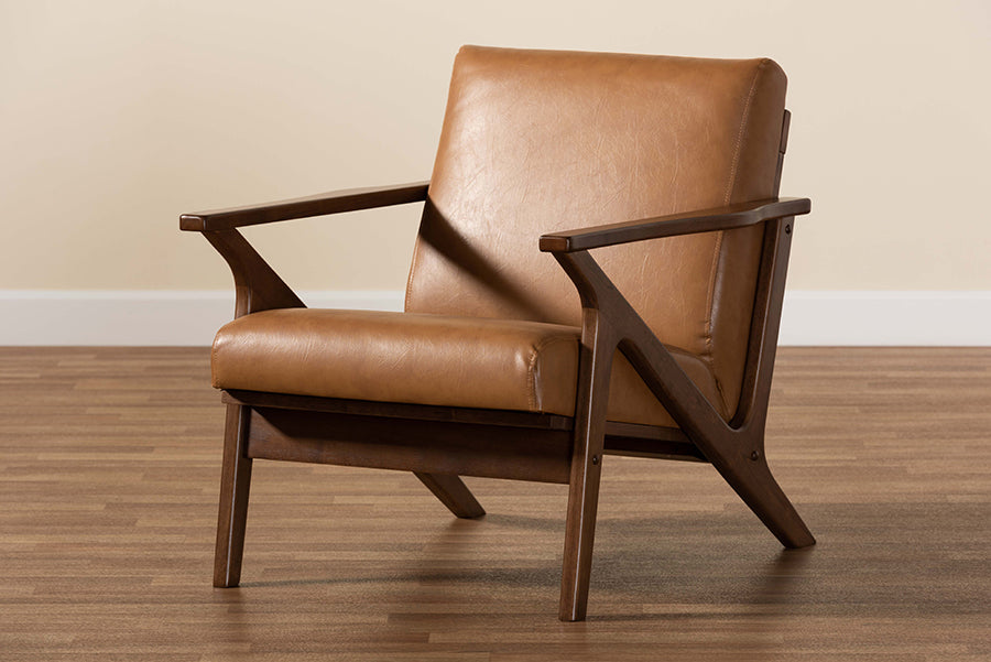 Baxton Studio Bianca Mid Century Modern Walnut Brown Finished Wood