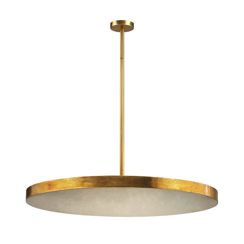 Dimond Lighting Laigne 4 Light Disc Pendant In Gold Leaf | Modishstore | Pendant Lamps