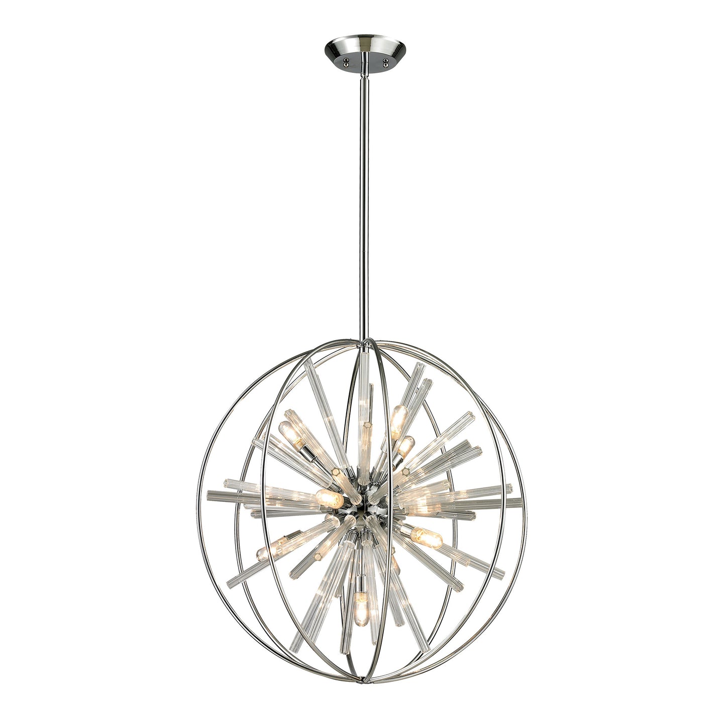 Twilight 10-Light Chandelier in Polished Chrome ELK Lighting | Chandeliers | Modishstore