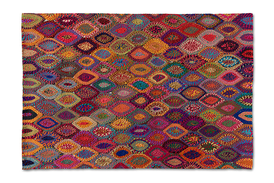 baxton studio addis modern and contemporary multi colored handwoven fabric area rug | Modish Furniture Store-2