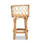 Baxton Studio Diana Modern and Contemporary Natural Finished Rattan Counter Stool | Counter Stools | Modishstore - 4