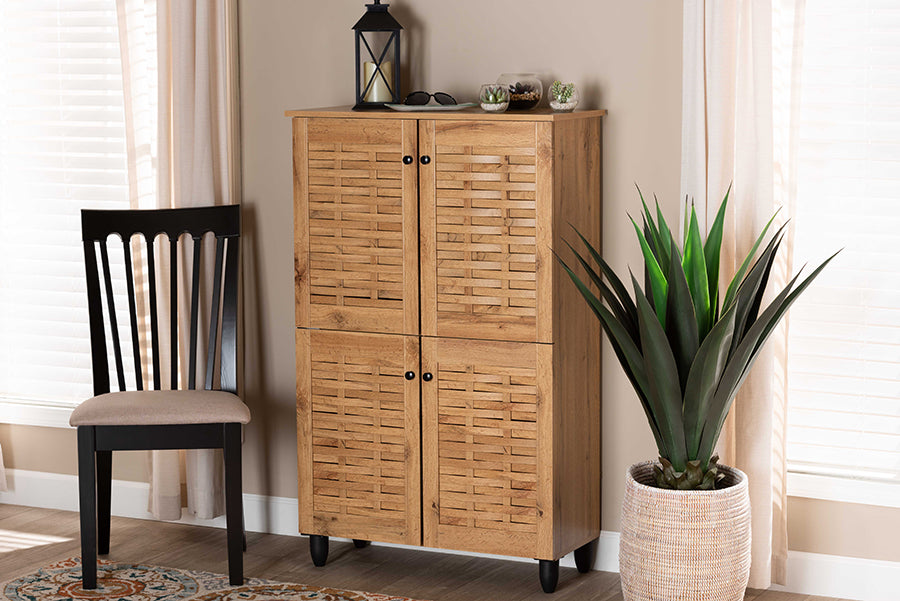 Baxton studio clearance shoe storage cabinet