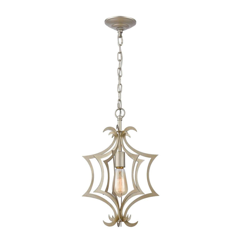 Delray 1-Light Mini Pendant in Aged Silver ELK Lighting | Pendant Lamp | Modishstore