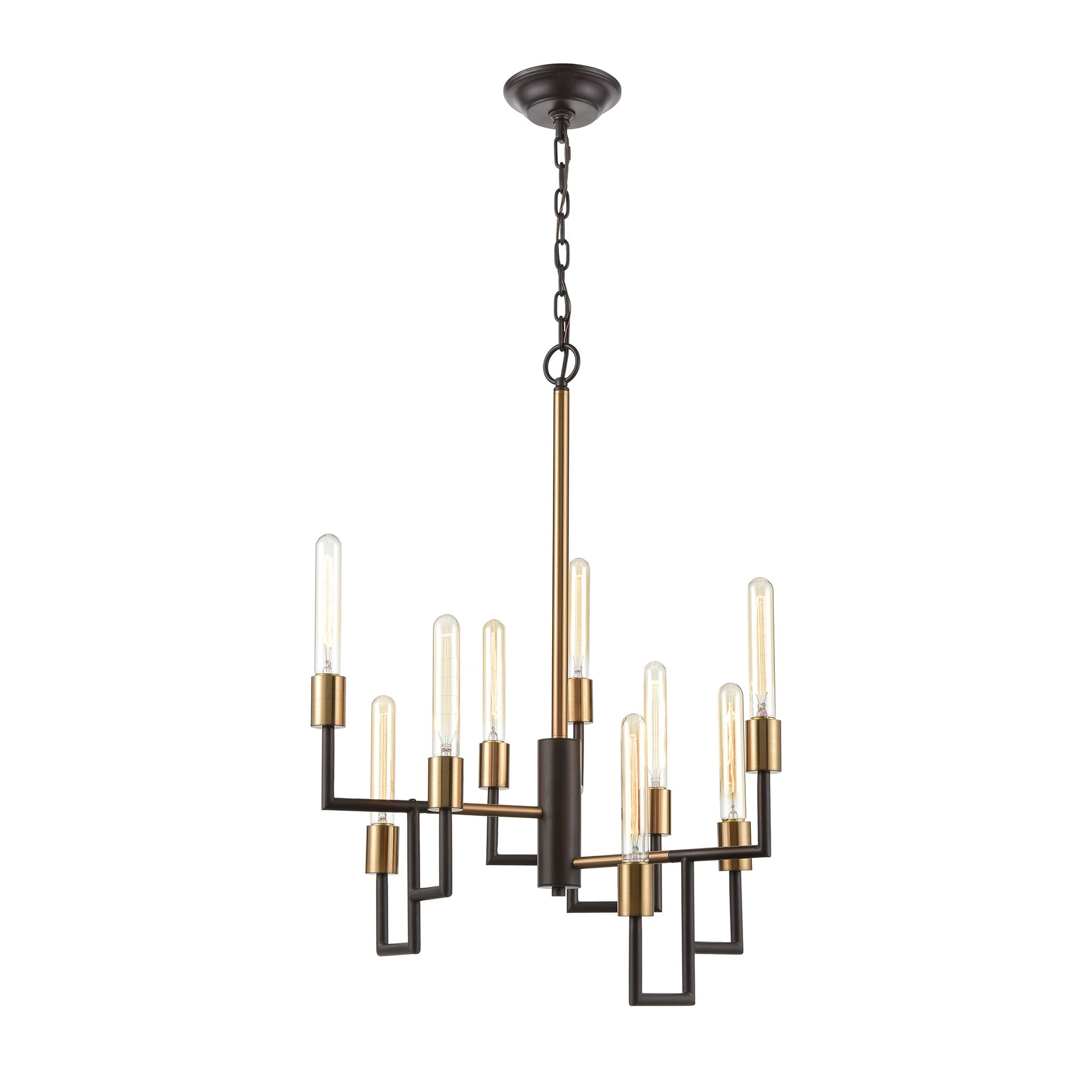 Congruency 9-Light Chandelier in Oil Rubbed Bronze ELK Lighting | Chandeliers | Modishstore