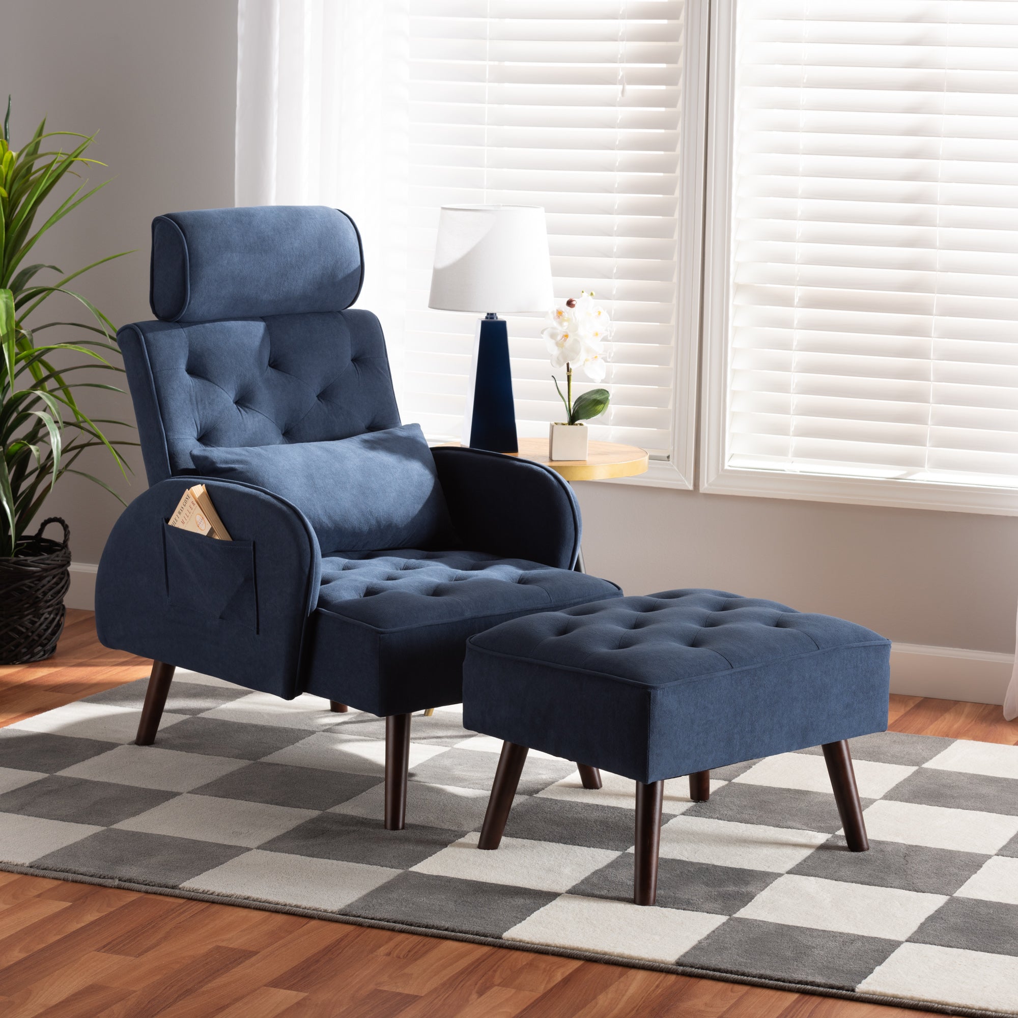 2 chairs with online ottoman