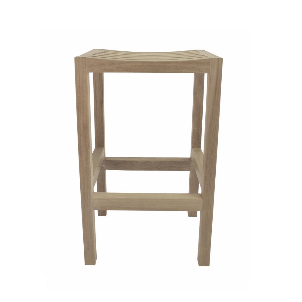 New Montego Backless Bar Chair By Anderson Teak | Bar Stools | Modishstore - 3