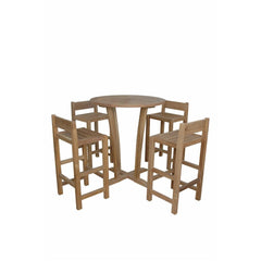 Descanso Sedona 5-Pieces Bar Table By Anderson Teak