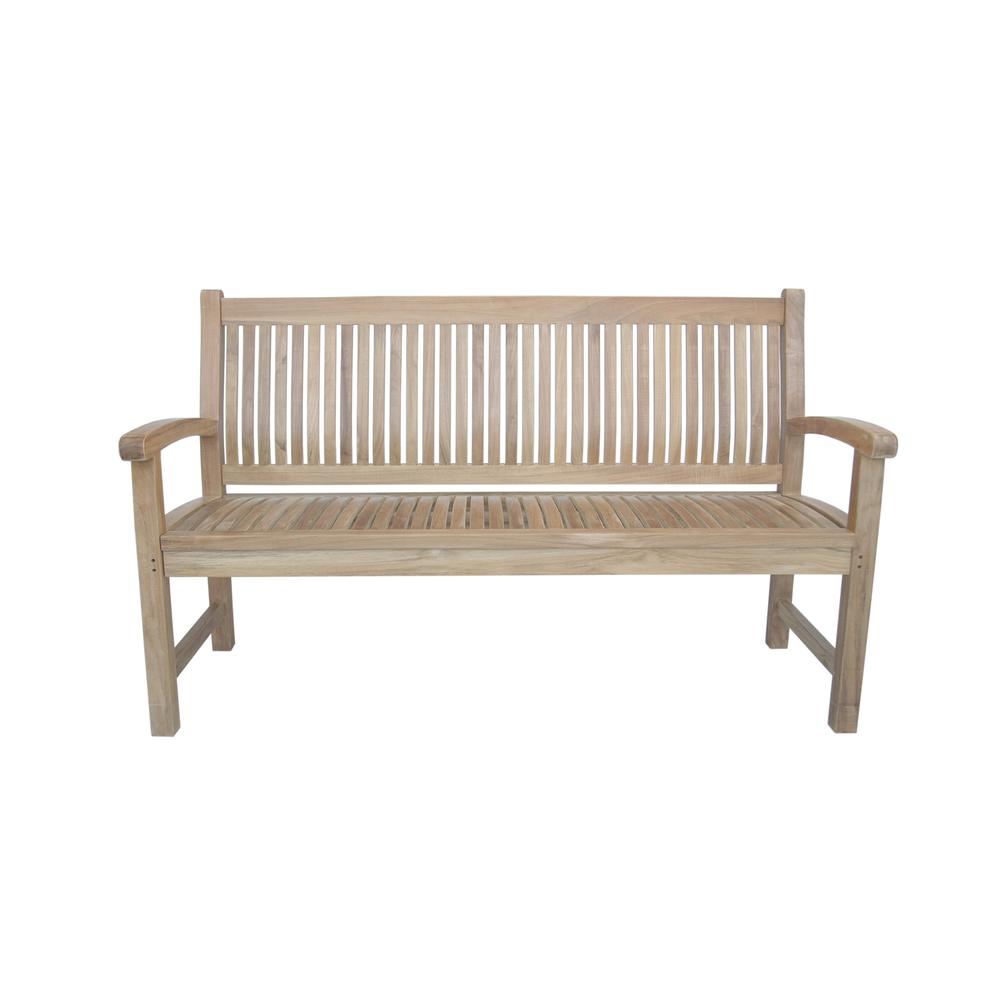 Sahara 3-Seater Bench By Anderson Teak | Outdoor Stools & Benches | Modishstore - 2