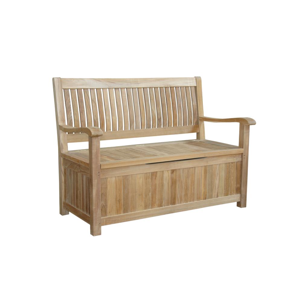 Del-Amo Storage Bench By Anderson Teak | Outdoor Stools & Benches | Modishstore - 2