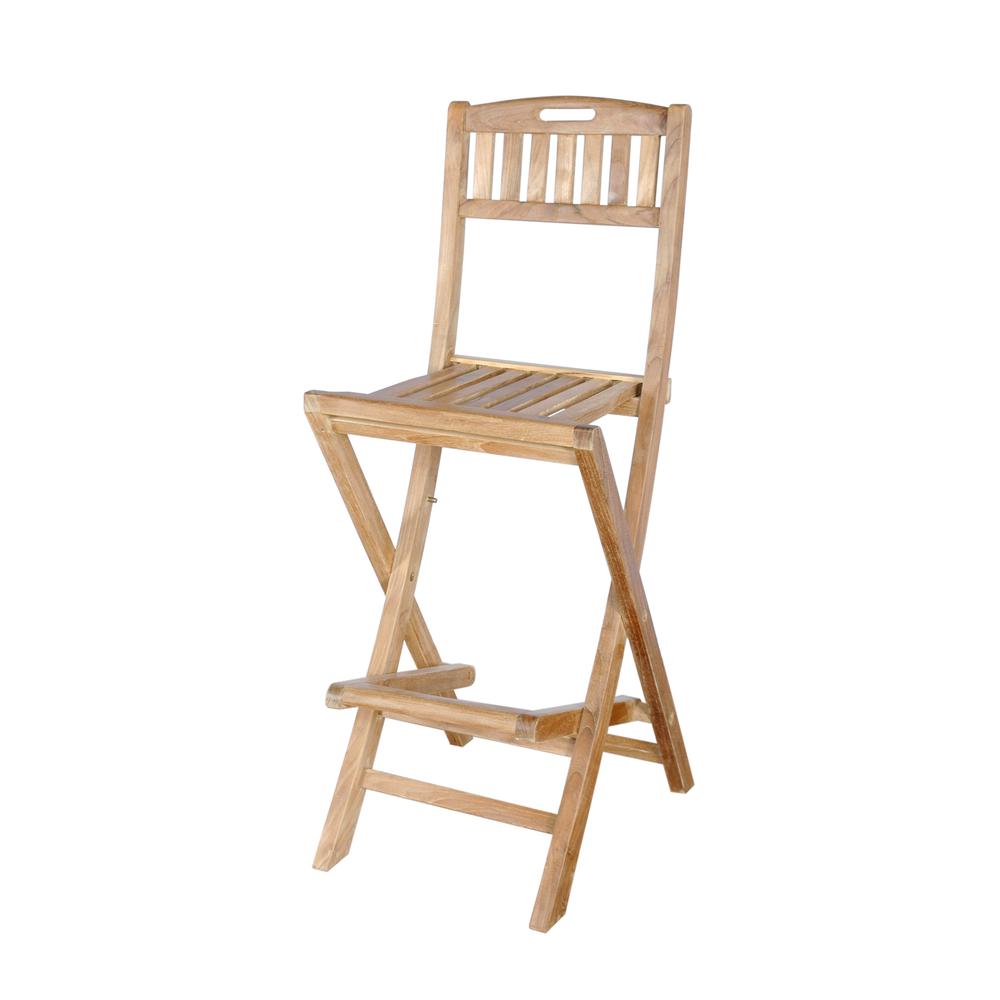 Altavista Folding Bar Chair By Anderson Teak | Bar Stools | Modishstore