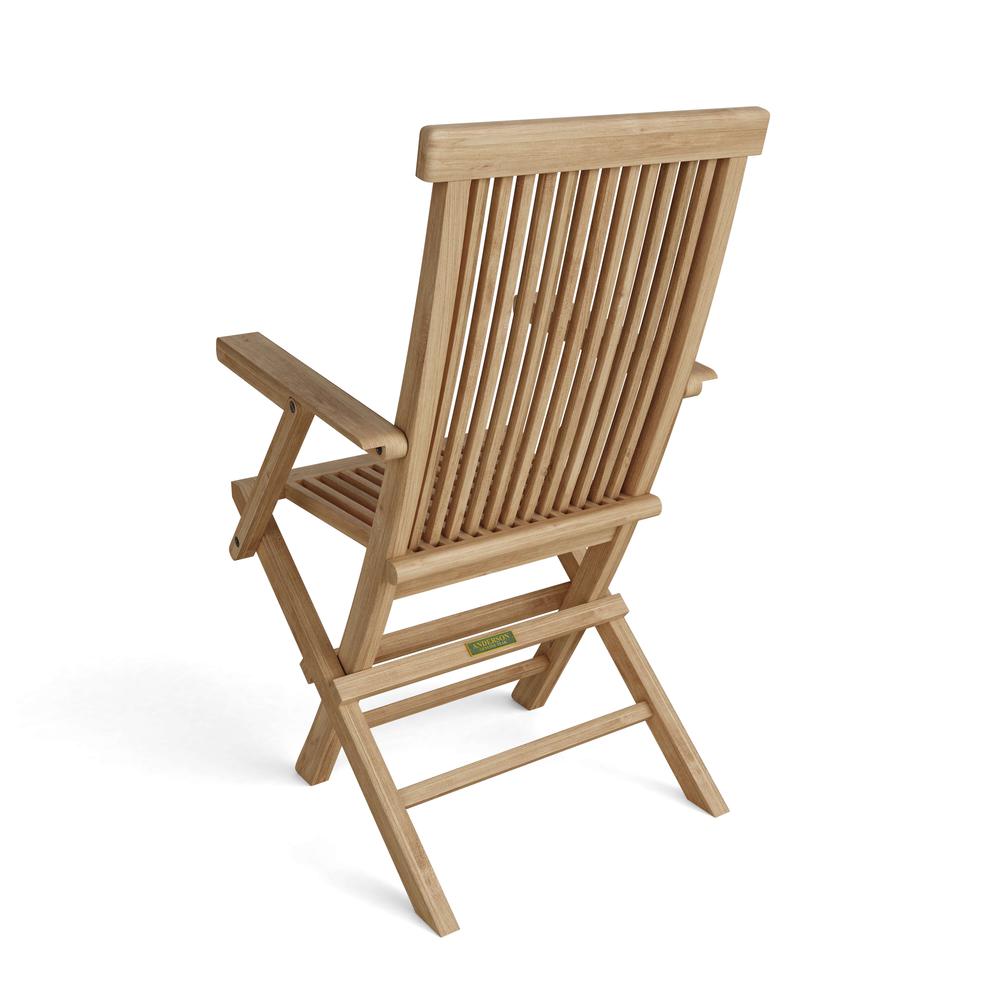 Classic Folding Armchair Sell & Price Per 2 Chairs Only By Anderson Teak | Outdoor Chairs | Modishstore - 2