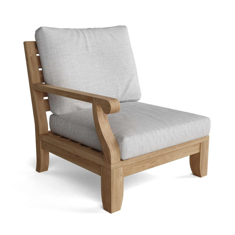 Riviera Luxe Right Modular By Anderson Teak | Outdoor Chairs | Modishstore