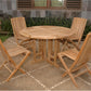 Butterfly Comfort 5-Pieces Dining Table Set By Anderson Teak | Outdoor Dining Sets | Modishstore