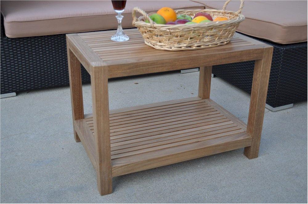 Windsor Side Table 2-Tier By Anderson Teak | Outdoor Tables | Modishstore - 2