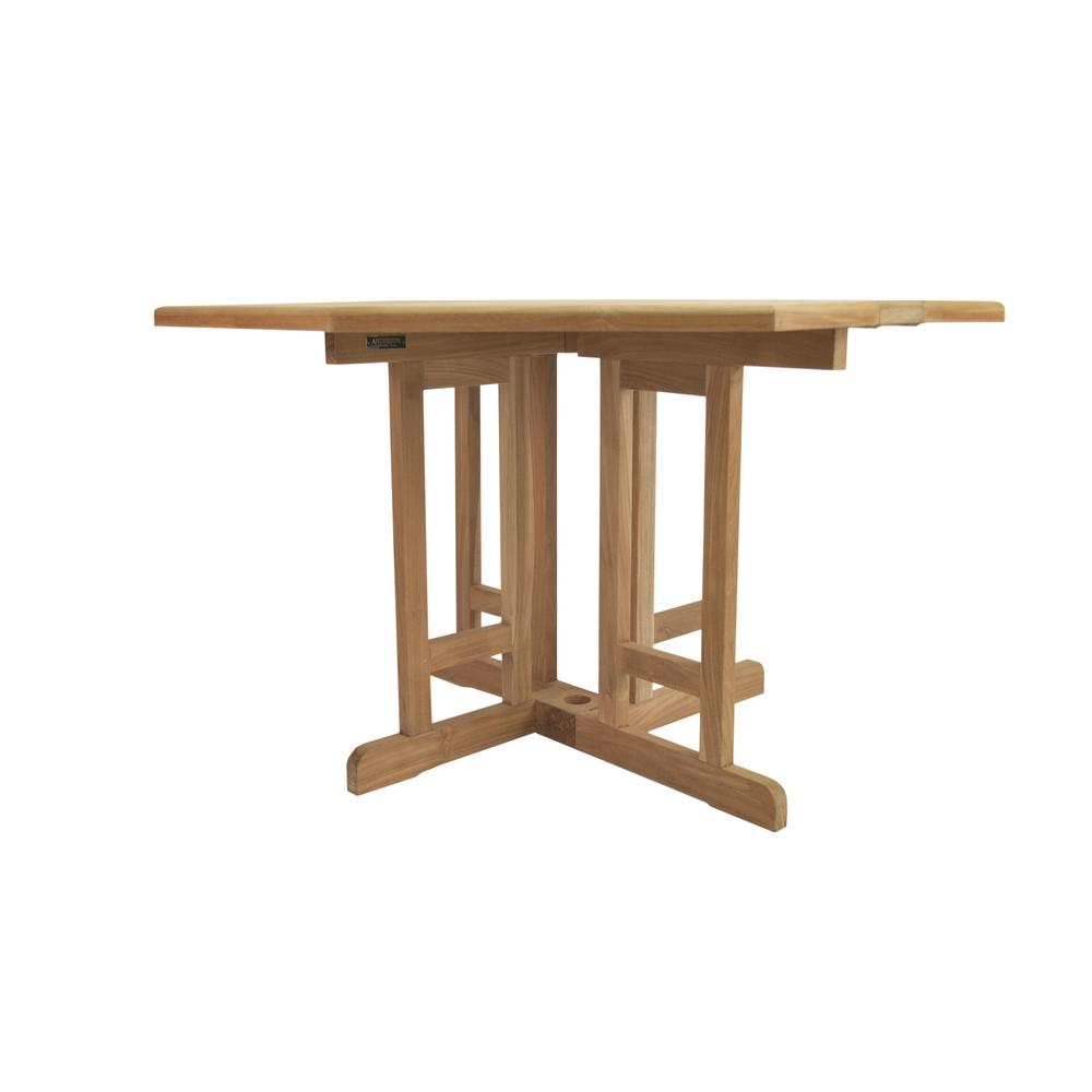 Butterfly 47" Octagonal Foldingtable By Anderson Teak | Outdoor Tables | Modishstore