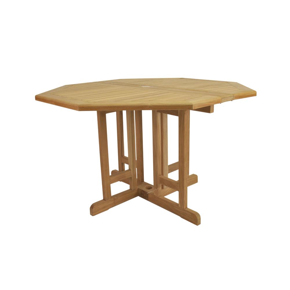 Butterfly 47" Octagonal Foldingtable By Anderson Teak | Outdoor Tables | Modishstore - 2