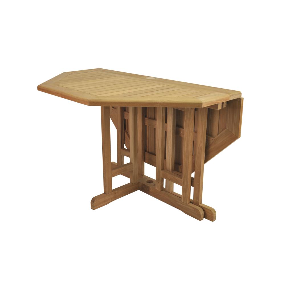 Butterfly 47" Octagonal Foldingtable By Anderson Teak | Outdoor Tables | Modishstore - 3