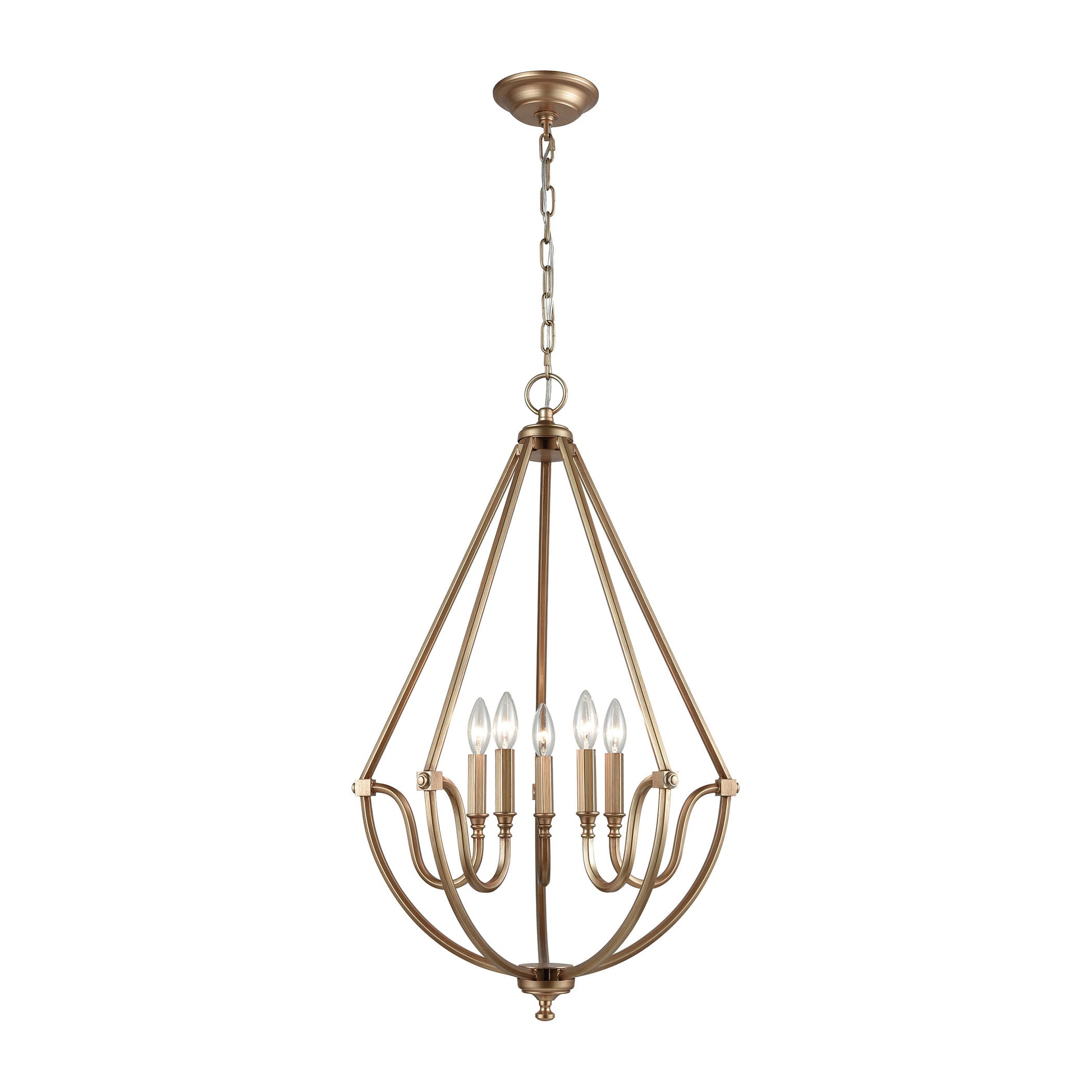 Stanton 5-Light Chandelier in Matte Gold ELK Lighting | Chandeliers | Modishstore